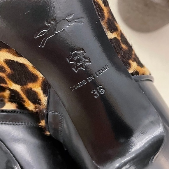 New Longchamp $805 Calf Hair Stiletto Heel Bootie - Picture 13 of 15